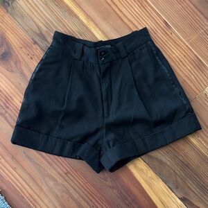 Tuxedo Black Women's Shorts